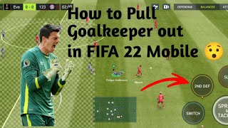 How to pull the keeper out in FIFA 22 Mobile || 1 minute tutorials. #shorts #fifamobile #tutorial