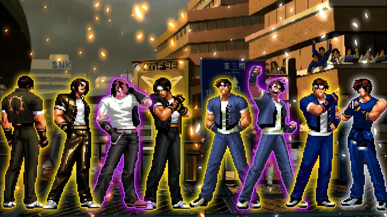 [KOF Mugen] Kyo Kusanagi Classic Team VS. Shingo Yabuki Team