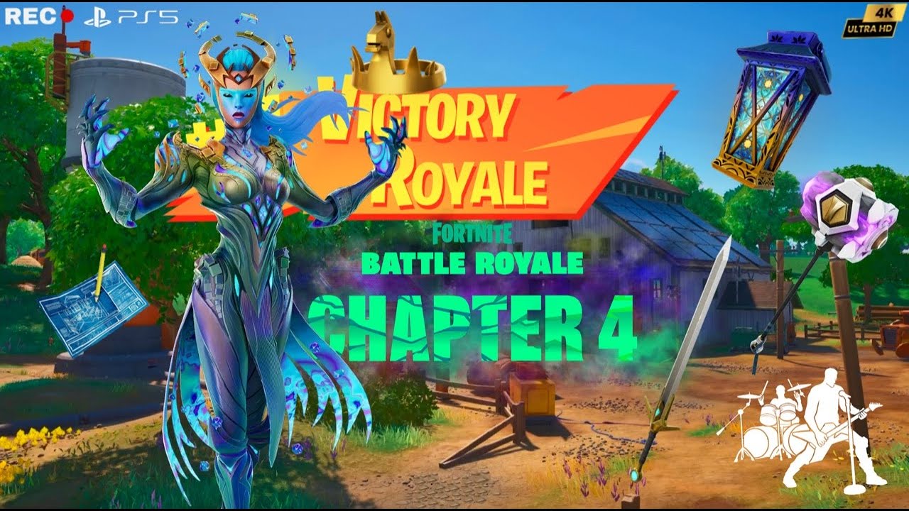 New Fortnite Chapter 4 Cube Queen Skin W/ Lantern Backbling Solo / Duo Crown Victory Royale 4k