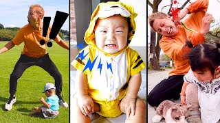 【Crazy Dad🤪🤪】 Yoshipapa's funny video🥳🥳🥳#longvideo#よしパパ#baby #dad#checkitout 👍#happening💥