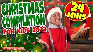 christmas compilation for kids 2022 christmas songs for children videos by the learning station