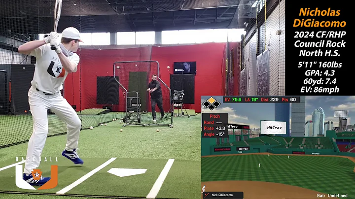 2024 - CF/RHP - Nicholas DiGiacomo - 4.3 GPA