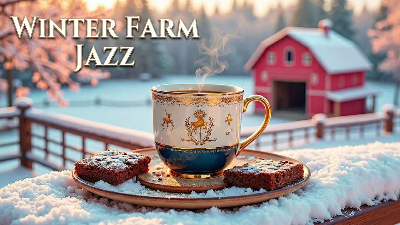 Winter Farm Jazz 🏠 Relaxing Bossa Nova Music for Sleep, Focus and Countryside Peace