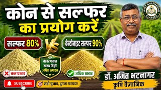 कोन से सल्फर का प्रयोग करें सल्फर 80% या बेन्टोनाइट सल्फर 90%