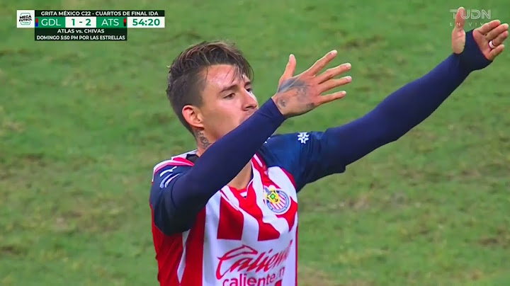 Gol de Cristian Calderón | Chivas 1 - 2 Atlas | Liga BBVA MX - Grita México C22 - Cuartos IDA