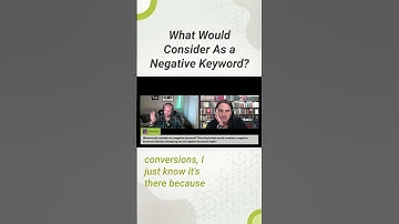 What Would Consider As a Negative Keyword? #shorts #googleads #advertising #marketing #ppc