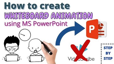 How to create WHITEBOARD ANIMATION using MS PowerPoint.