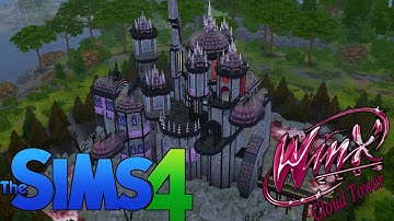 CLOUD TOWER CASTLE (Winx) Part 2 // The Sims 4 (Speed Build) NO CC