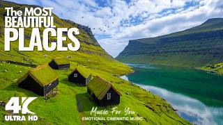 The MOST BEAUTIFUL PLACES in the World in 4K UHD | Relaxing Cinematic Nature Video & Film Music