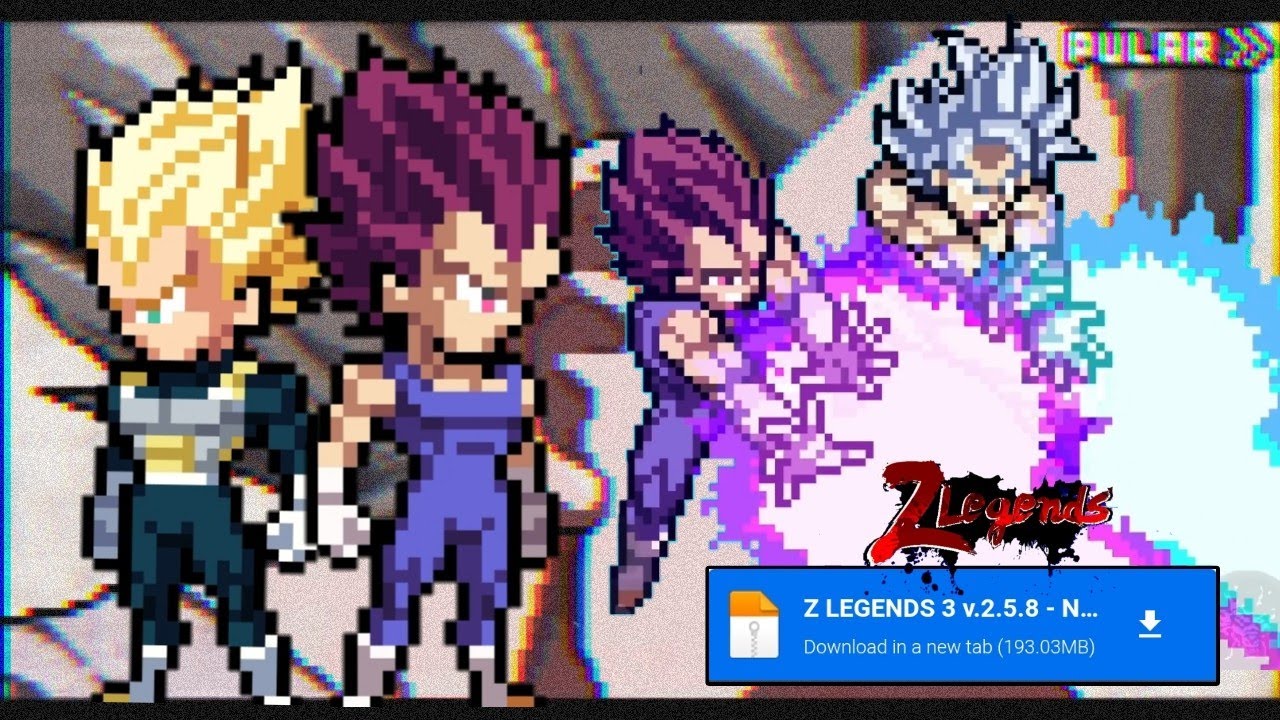 Download New Z legends 3 V2.5.8 - New Vegeta ego + transformation