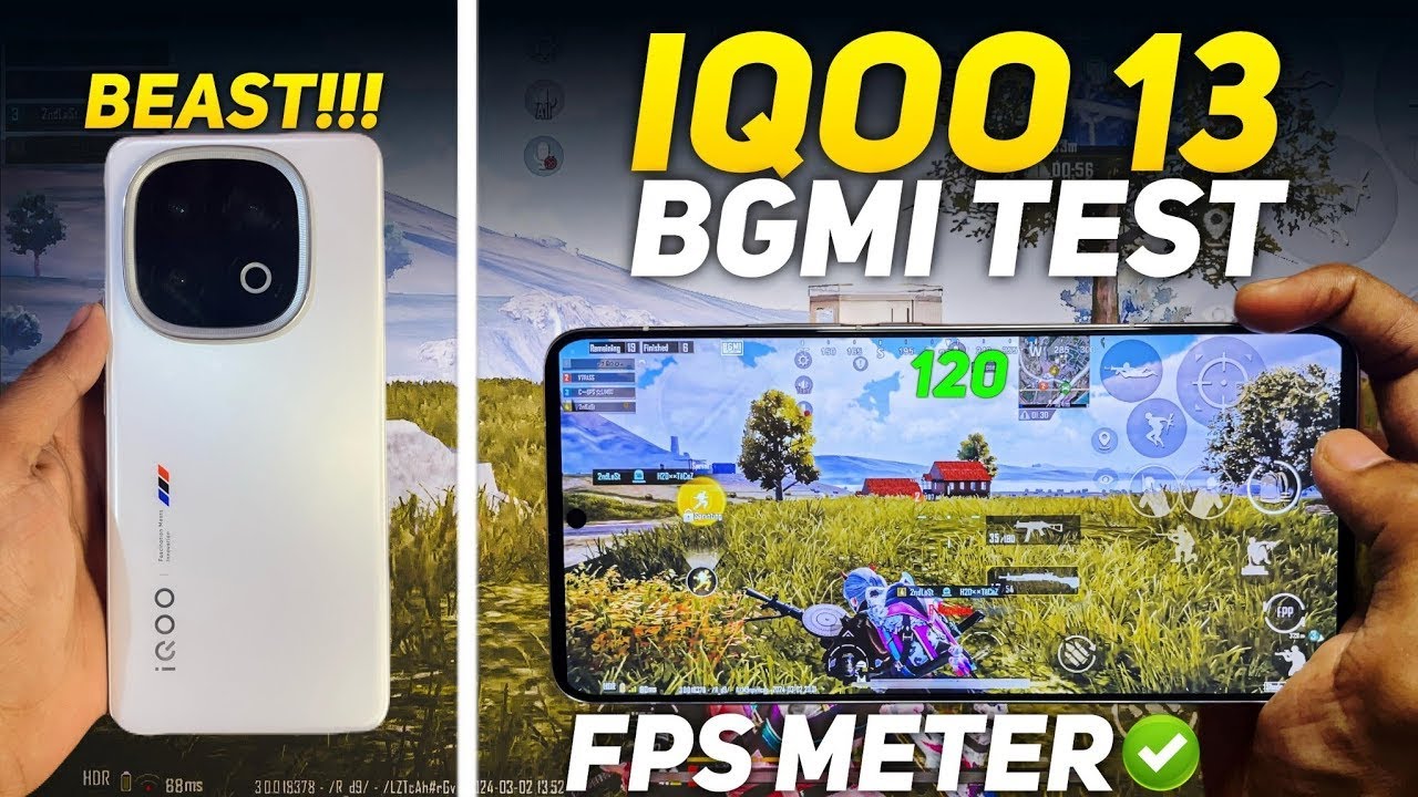 IQOO 13 120 FPS TEST AFTER 1 YEAR | FPS METER | 4.2 UPDATE 💀 | #120FPS ...