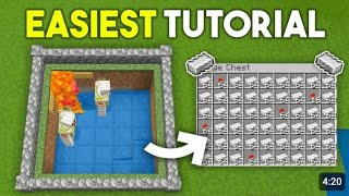 Easiest Iron Farm for Minecraft Bedrock 1.20!