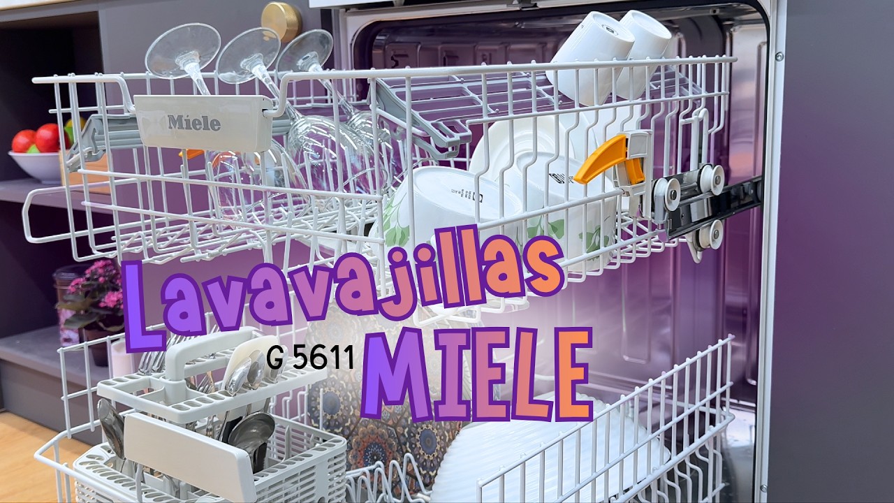 🍴 Miele G 5611 | Lavavajillas 13 servicios muy eficiente, conexión agua caliente y secado AutoOpen