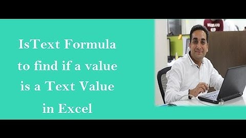 Excel : Istext Formula in Excel with Vlookup