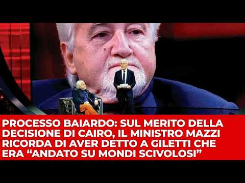 Video Processo Baiardo: Ministro Mazzi ricorda di aver detto a Giletti che era andato su mondi scivolosi