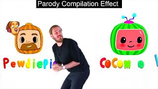 Pewdiepie vs Cocomelon Parody Fart Intro Effects