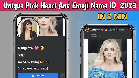 How To Create Pink 💗 Heart Emoji Name Facebook Account 2023 | Create Blue Heart Emoji Name Facebook