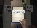 Hidden iPad Keyboard Features and Tips You Didn't Know 🔓⌨️ #shorts