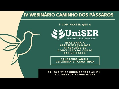 IV Webinário Caminho dos Pássaros - DIA 1