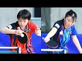 2023年全日本卓球｜ジュニア女子準決勝｜小塩悠菜 対 小塩遥菜