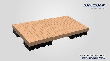 CMP Group | DockEdge+ | 6 x 12 Floating Dock with Howell 550