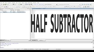 Verilog Code for Half Subtractor