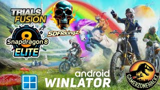 لعبة Trials Fusion Awesome Level Max Edition على محاكي Winlator، معالج Snapdragon 8 Elite، هاتف O... screenshot 5
