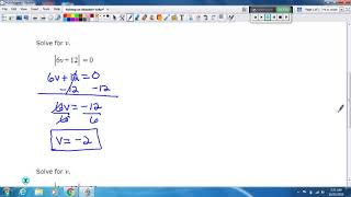 Solving an Absolute Value Equation Problem Type 2
