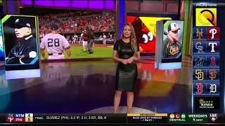 Kelly Nash Smokin Hot in Black Leather on Quick Pitch MLB Network.