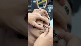 The removal of the blackhead from the face😳✂️#fyp #foryou #foryoupage #viral #explore #comedy #asmr