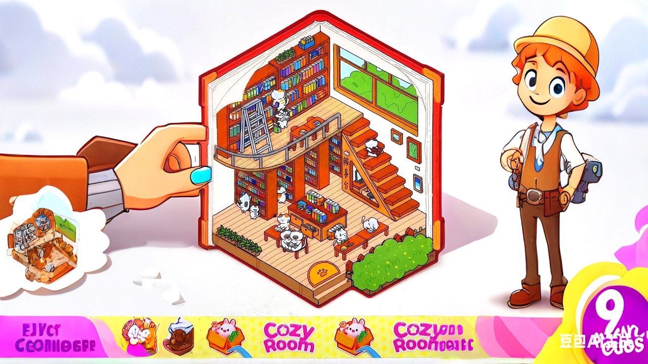 [ASMR] DIY Cute 3D Sticker Scene Collection | Extra Long Relaxing Playtime ✨🐾📖