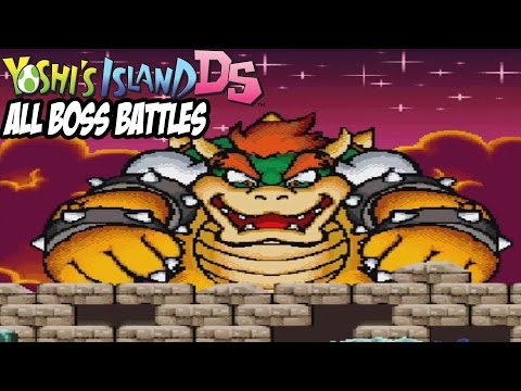 Yoshi S Island DS All Bosses No Damage 