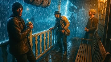 Arthur Morgan Finding Peace on the Porch During Heavy Thunderstorm | RDR2 ASMR Sleep Aid