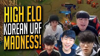 HIGH ELO KOREAN URF MADNESS! - Pros on Steroids