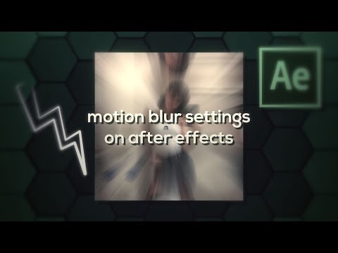 how to change motion blur settings on after effects