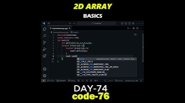 CURRENT CODERS 37/1000 || 2D ARRAY BASIC || TRAVERSE|| #dsa#2darray #array #shortvideo #coders #code