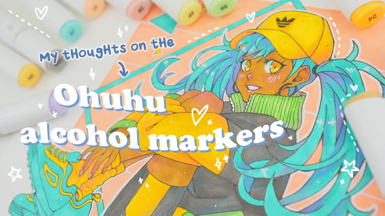 some #asmr for ur evening ❤️ @Ohuhu art thank you sm for these markers, ohuhu markers