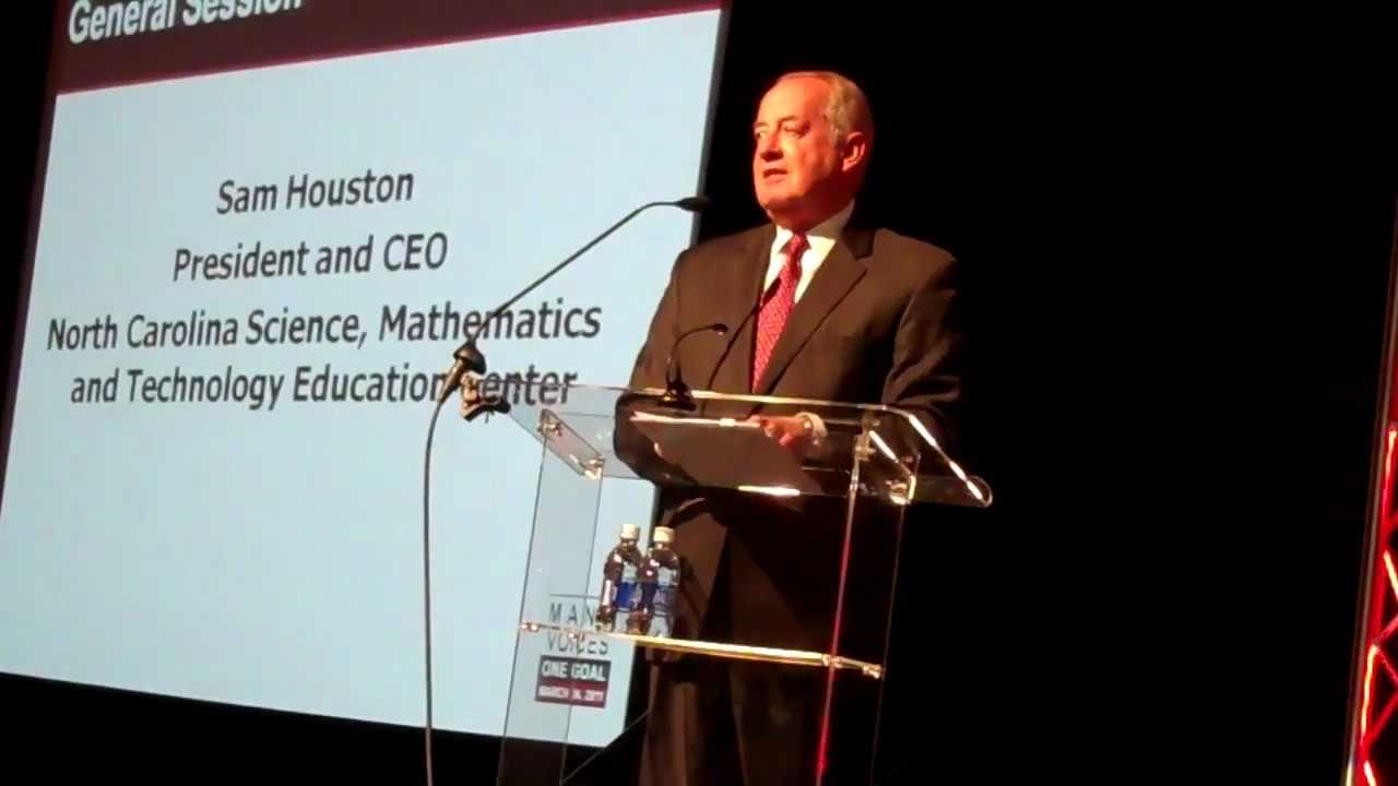 Video Sam Houston at the "Many Voices, One Goal" conference YouTube