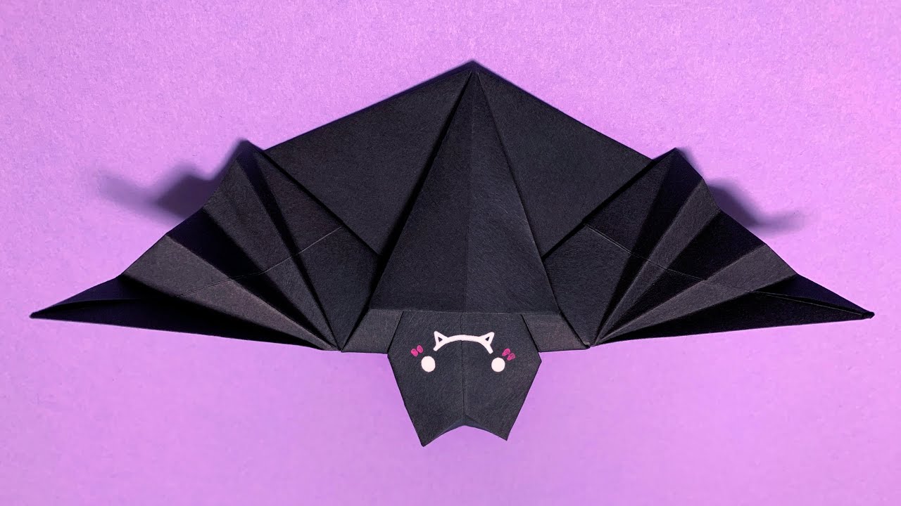 ハロウィン折り紙】コウモリの折り方🦇How to make Bat#蝙蝠#박쥐#Bat