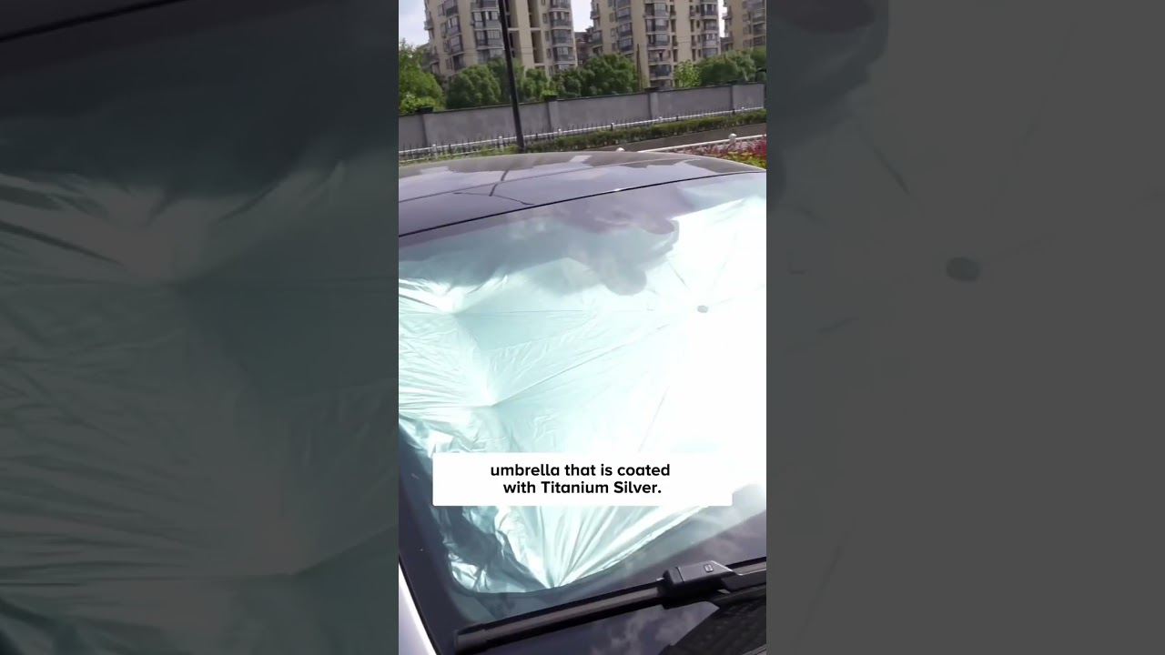 This Umbrella Car Shade is what regular car shades want to be🥱