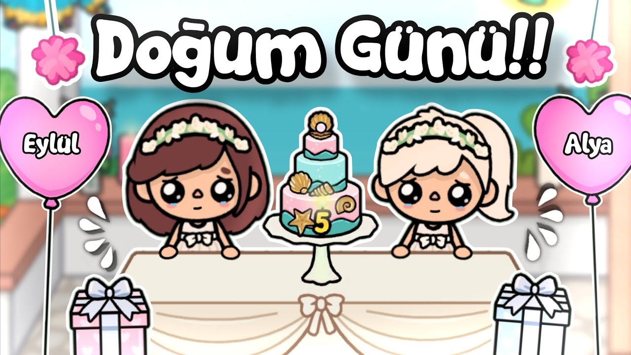 EYLÜL VE ALYA'NIN DOĞUM GÜNÜ!!✨️🎂 / Toca Boca World Türkçe / Justin Toca