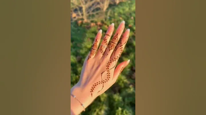 Aesthetic minimal henna designs#mehendidesign#entertainment#shorts #viral #shortsvideo #eid