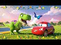 Rayo MacQueen vs T-Rex 🏎️🦖 | Canción Infantil para Niños y Bebés | Video Largo