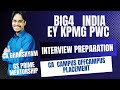 how to prepare for Big4 interviewI How to prepare For ICAI CA Campus interview demo session