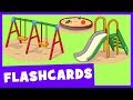 Learn park and playground vocabulary  talking flashcards