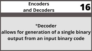 MultiplexersEncoders and Decoders|Digital Logic Design In Hindi Urdu EEE241 LECTURE 16