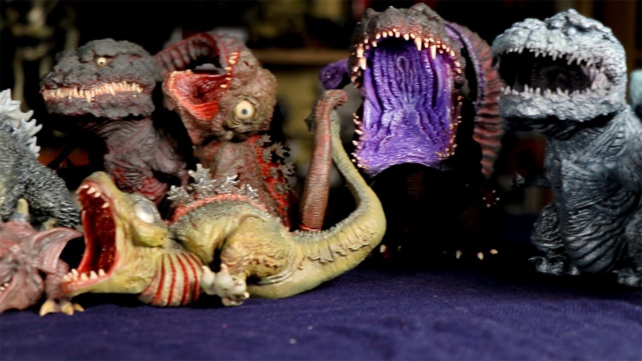 All Godzilla X-Plus DefoReal Figures! Part 1 of 2 - YouTube