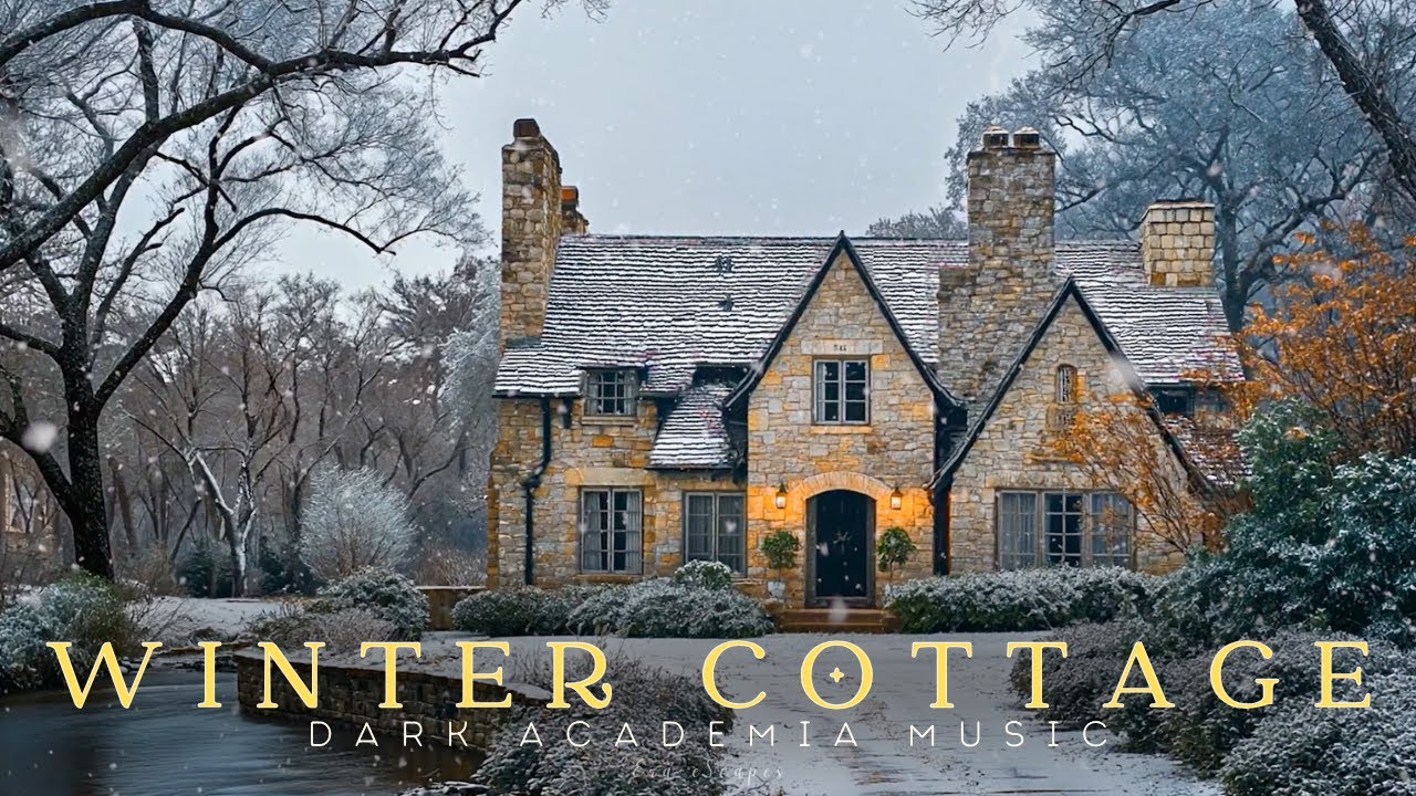 Winter Cottage • Dark Academia Piano | Cozy, Melancholic, Peaceful Study Music
