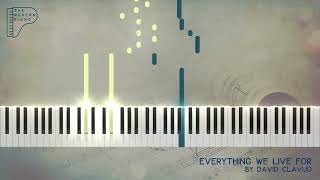 David Clavijo ~ Everything We Live For | Synthesia Piano Tutorial [4K] Resimi