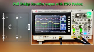 Practical Full Bridge Rectifier output without using Differential Probes or Transformer.